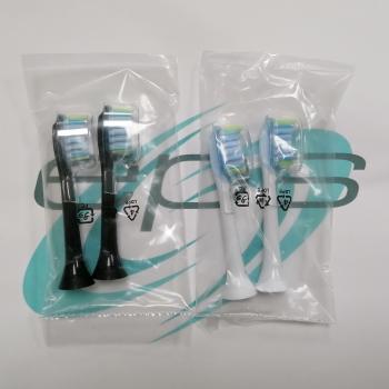 Philips Ersatzbürsten C3 Adaptive Clean 2 x schwarz 2 x weiß (Bulk)